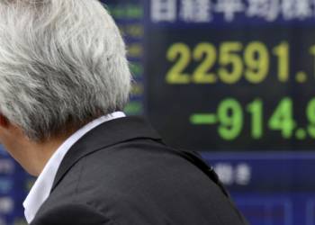 China’s stock index dives 8 per cent but other world markets stable