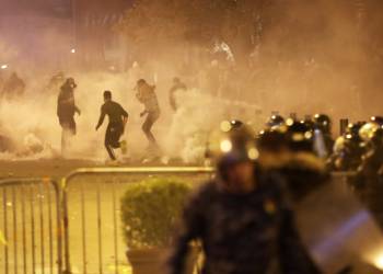 Lebanon forces clash with demonstrators who tried to attack protest camp