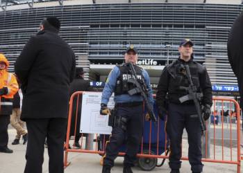 Heavy security presence as over 92,000 Jews gather for religious event in New Jersey